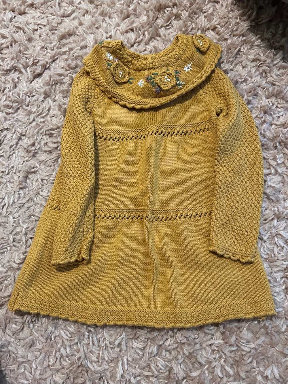 Tan sweater dress
